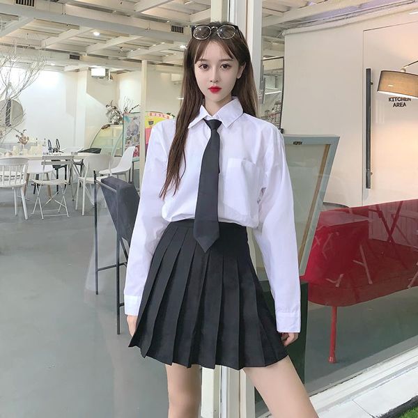 clothing sets white shirt ladies long sleeve 2021 students tie college big size japanese fashion jk uniform school girl skirt
clothing sets white shirt ladies long sleeve 2021 students tie college big size japanese fashion jk uniform school girl skirt