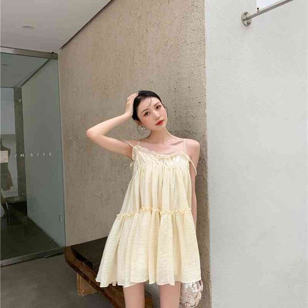 casual dresses pearl spaghetti strap slip summer 2021 yellow ball gown mini korean going out ruched holiday clothes ea3x, Black;gray
casual dresses pearl spaghetti strap slip summer 2021 yellow ball gown mini korean going out ruched holiday clothes ea3x, Black;gray