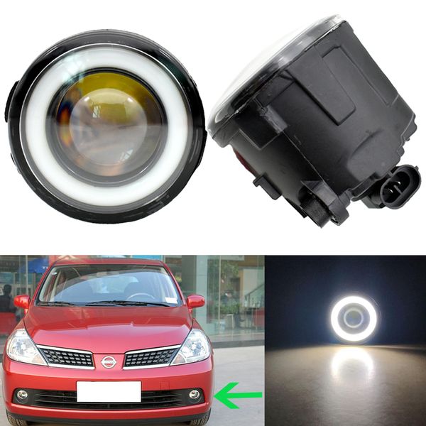 2 pieces car fog light led halo ring angel eye daytime running light drl h11 12v for nissan tiida latio 2005-2008
2 pieces car fog light led halo ring angel eye daytime running light drl h11 12v for nissan tiida latio 2005-2008