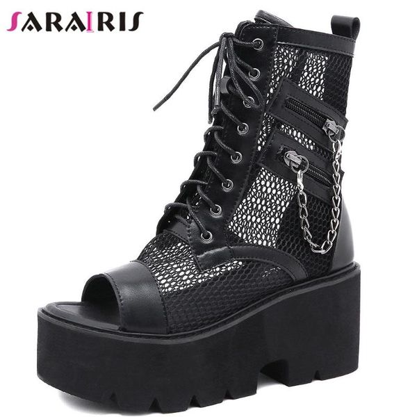 sandals sarairis cutout lace up chunky heel women eyelet cool street gothic ladies punk open toe shoes, Black
sandals sarairis cutout lace up chunky heel women eyelet cool street gothic ladies punk open toe shoes, Black