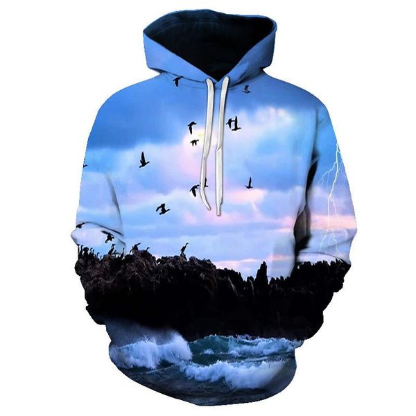 men's hoodies & sweatshirts 3d digital printing landscape pattern hooded sweatshirt outdoor long sleeve pullover fashion sportswear, Black
men's hoodies & sweatshirts 3d digital printing landscape pattern hooded sweatshirt outdoor long sleeve pullover fashion sportswear, Black