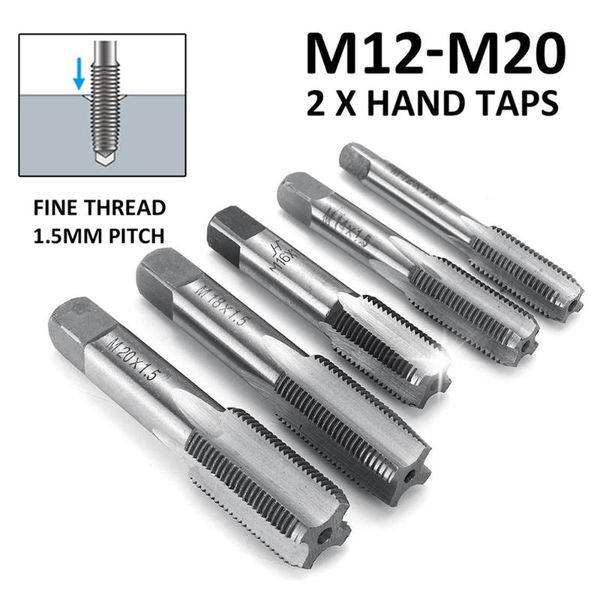 hand tools 2pcs right tap hss m12/14/16/18/20 machine straight fluted fine thread metric connector cutting kit parts
hand tools 2pcs right tap hss m12/14/16/18/20 machine straight fluted fine thread metric connector cutting kit parts