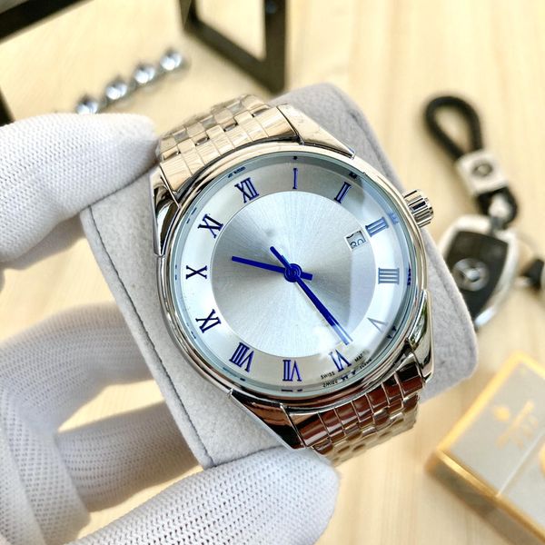 2021 classic three needle mechanical watch fashion luxury mens watches role big brand omg wristwatch steel strap leisure style, Slivery;brown
2021 classic three needle mechanical watch fashion luxury mens watches role big brand omg wristwatch steel strap leisure style, Slivery;brown
