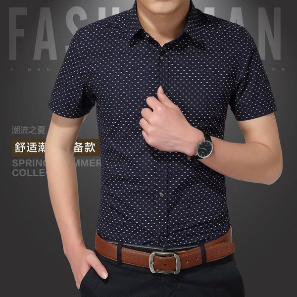 men's casual shirts summer fashion brand clothing men short sleeve shirt polka dot slim fit 100% cotton -5xl, White;black
men's casual shirts summer fashion brand clothing men short sleeve shirt polka dot slim fit 100% cotton -5xl, White;black