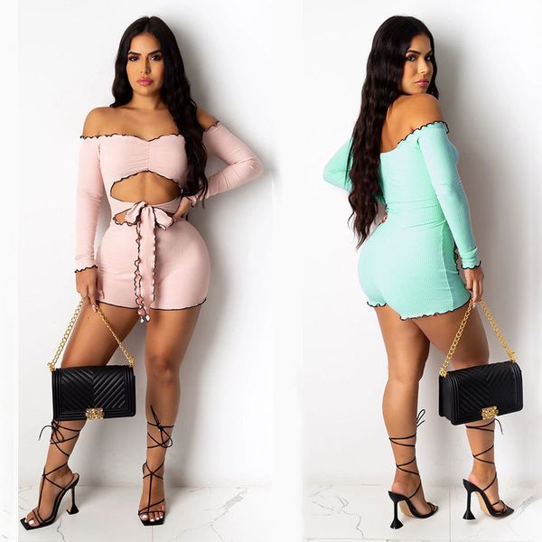 2021 hollow out off-shoulder long sleeve slim jumpsuit women autumn new european and american rompers playsuit nf3p, Gray
2021 hollow out off-shoulder long sleeve slim jumpsuit women autumn new european and american rompers playsuit nf3p, Gray