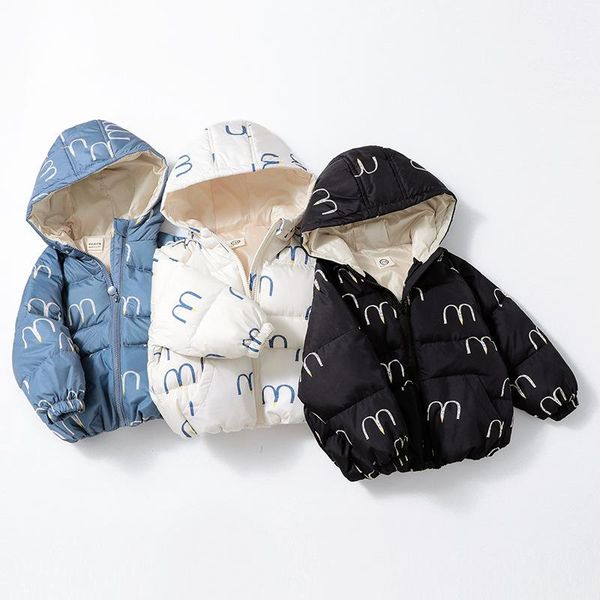 down coat winter jacket hooded for girls boys children's outerwear kids baby letter warm coats 2-8 years clothing, Blue;gray
down coat winter jacket hooded for girls boys children's outerwear kids baby letter warm coats 2-8 years clothing, Blue;gray