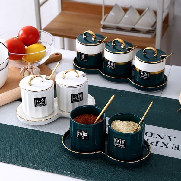 storage bottles & jars european luxury spice jar kit ceramic seasoning set household salt shaker kitchen supplies
storage bottles & jars european luxury spice jar kit ceramic seasoning set household salt shaker kitchen supplies