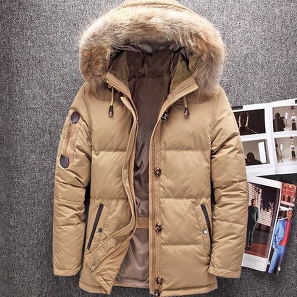 winter big genuine fur hood duck down jackets men warm coats male casual outerwer parkas jk-633, Black
winter big genuine fur hood duck down jackets men warm coats male casual outerwer parkas jk-633, Black