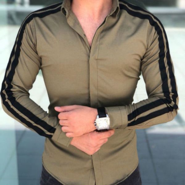 collection long mouw shirts button up business work smart formula flat casual slim fit men clothing, White;black
collection long mouw shirts button up business work smart formula flat casual slim fit men clothing, White;black