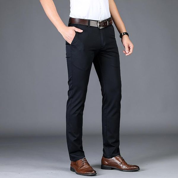 men's pants casual classic straight comfortable anti-wrinkle high-level stretch office khaki blue brand, Black
men's pants casual classic straight comfortable anti-wrinkle high-level stretch office khaki blue brand, Black