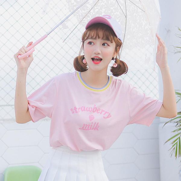 2021 new harajuku kawaii strawberry milk printing t women's shirt will see crop short japanese tshirt sweet schoolgirl bkr8, White
2021 new harajuku kawaii strawberry milk printing t women's shirt will see crop short japanese tshirt sweet schoolgirl bkr8, White