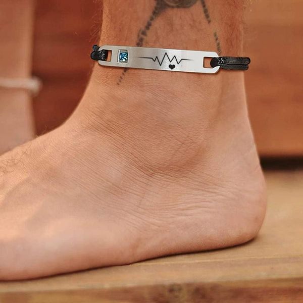 anklets name signature anklet bar initial bracelet couple adjustable gift for her memorial jewelry, Red;blue
anklets name signature anklet bar initial bracelet couple adjustable gift for her memorial jewelry, Red;blue
