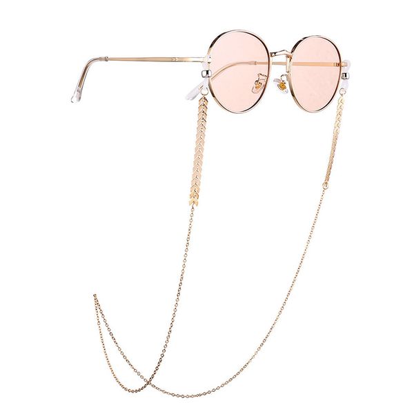simple chic punk metal ladies leaf shape eyeglasses chain silicone non-slip glasses sling glasses holder accessories
simple chic punk metal ladies leaf shape eyeglasses chain silicone non-slip glasses sling glasses holder accessories