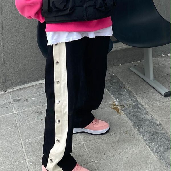 qweek korean style sweatpants women baggy harajuku hippie sports pants streetwear straight elastic waist jogging wide leg pants, Black;white
qweek korean style sweatpants women baggy harajuku hippie sports pants streetwear straight elastic waist jogging wide leg pants, Black;white