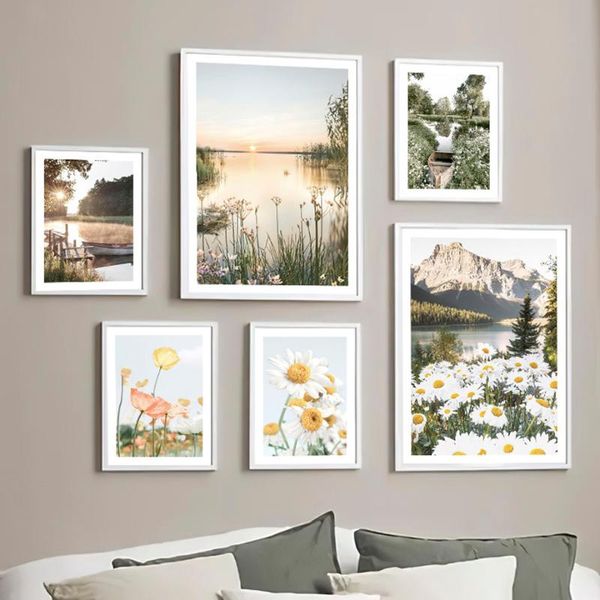 paintings daisy poppy flower lake boat summer dawn wall art canvas painting nordic posters and prints pictures for living room decor
paintings daisy poppy flower lake boat summer dawn wall art canvas painting nordic posters and prints pictures for living room decor