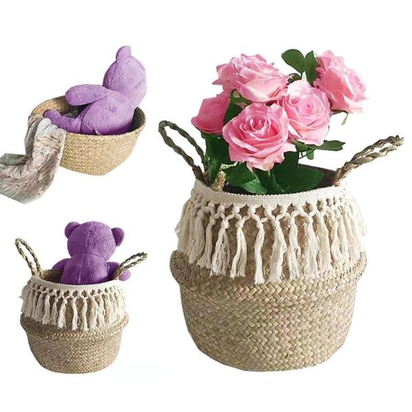storage baskets long tassel macrame woven seagrass belly basket for storage, decoration, laundry, picnic, plant basin cover, groceries
storage baskets long tassel macrame woven seagrass belly basket for storage, decoration, laundry, picnic, plant basin cover, groceries