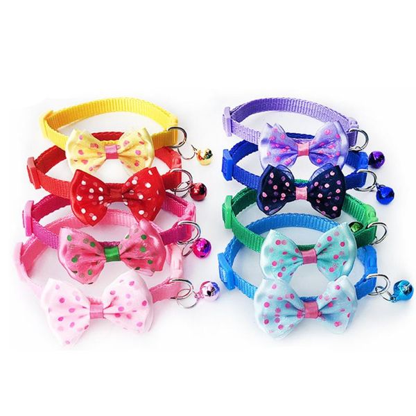 adjustable bow cat collar kitten necklace safety buckle neck strap belt for cat bowknot with bell pet collar
adjustable bow cat collar kitten necklace safety buckle neck strap belt for cat bowknot with bell pet collar