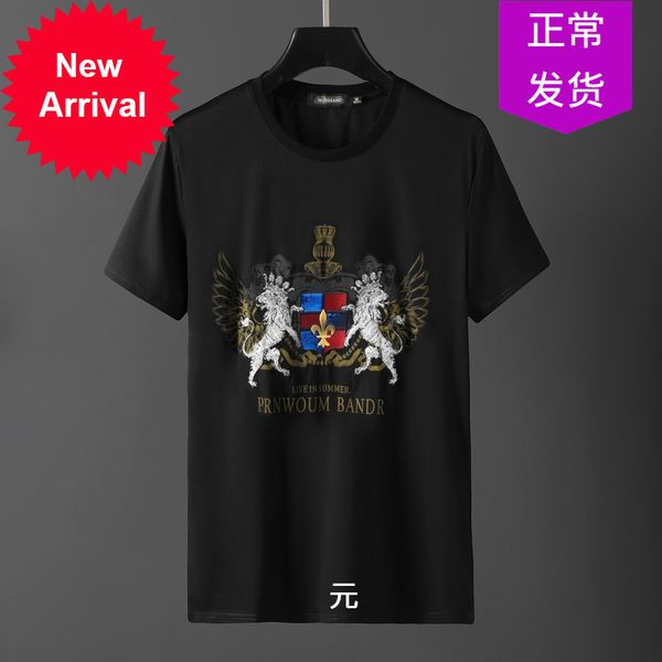 2021 Quality Embroidered T-shirts Men Mercerized Cotton Short Thin Neck Streetwear Calavera 8rys, White;black 
2021 Quality Embroidered T-shirts Men Mercerized Cotton Short Thin Neck Streetwear Calavera 8rys, White;black