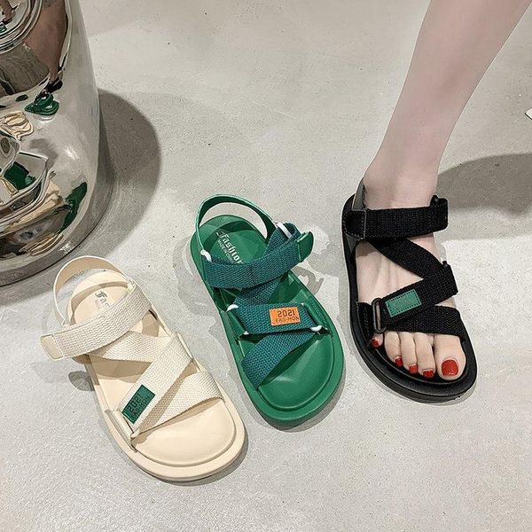 sandals 2021 summer style nylon beach shoes for women one-word buckle strap flat casual solid sports, Black
sandals 2021 summer style nylon beach shoes for women one-word buckle strap flat casual solid sports, Black