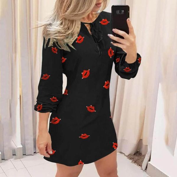 casual dresses woman dress holiday style print long sleeve for women ladies mini simple clothes ropa de mujer, Black;gray
casual dresses woman dress holiday style print long sleeve for women ladies mini simple clothes ropa de mujer, Black;gray