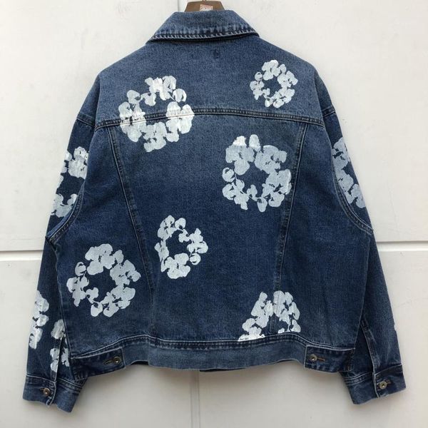 2021ss flower printing slim denim jacket men women high-quality streetwear cowboy men's jean jackets, Black;brown
2021ss flower printing slim denim jacket men women high-quality streetwear cowboy men's jean jackets, Black;brown