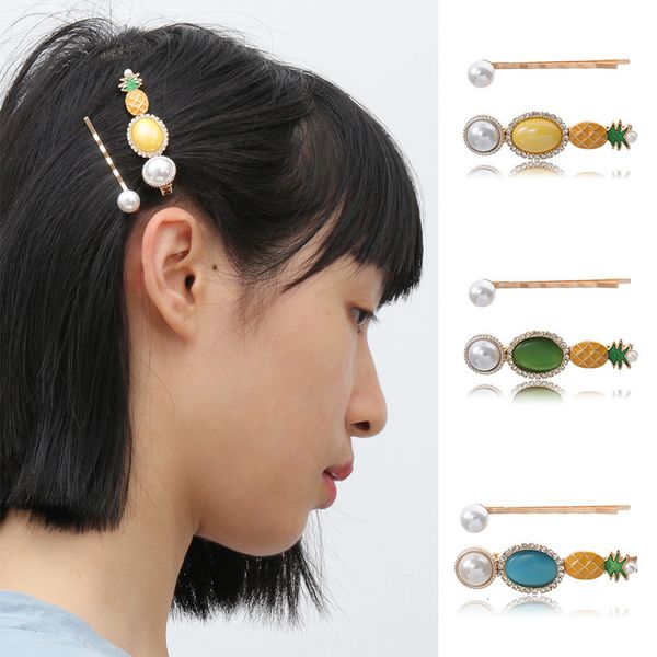 jewelry sweet fresh geometric hair accessories feminine imitation pearl micro set pineapple hairpin, Silver
jewelry sweet fresh geometric hair accessories feminine imitation pearl micro set pineapple hairpin, Silver