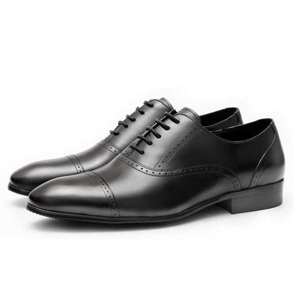 dress shoes men's four seasons fashion suit business leather pointed wedding banquet, Black
dress shoes men's four seasons fashion suit business leather pointed wedding banquet, Black