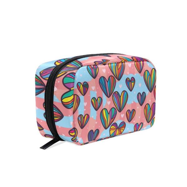 cosmetic bags & cases fengju makeup bag portable toiletries fashionable square organizer for girls lady woman love colorful heart
cosmetic bags & cases fengju makeup bag portable toiletries fashionable square organizer for girls lady woman love colorful heart