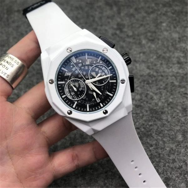 luxury mens watches steel case rubber strap f1 racing watch sport quartz multifunctional chronograph wristwatches montre, Slivery;brown
luxury mens watches steel case rubber strap f1 racing watch sport quartz multifunctional chronograph wristwatches montre, Slivery;brown