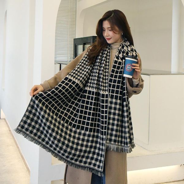 scarves striped dot print scarf for women warmer winter cashmere pashmina shawls female thick blanket wraps foulard 2021, Blue;gray
scarves striped dot print scarf for women warmer winter cashmere pashmina shawls female thick blanket wraps foulard 2021, Blue;gray