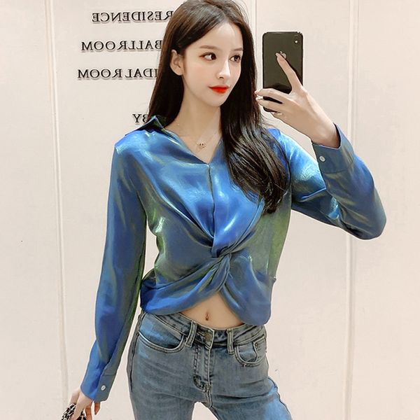 new laser reflective fabric change color long sleeve crop women 2021 summer korean fashion tie front cropped blouse shirts c44 e4uw, White
new laser reflective fabric change color long sleeve crop women 2021 summer korean fashion tie front cropped blouse shirts c44 e4uw, White
