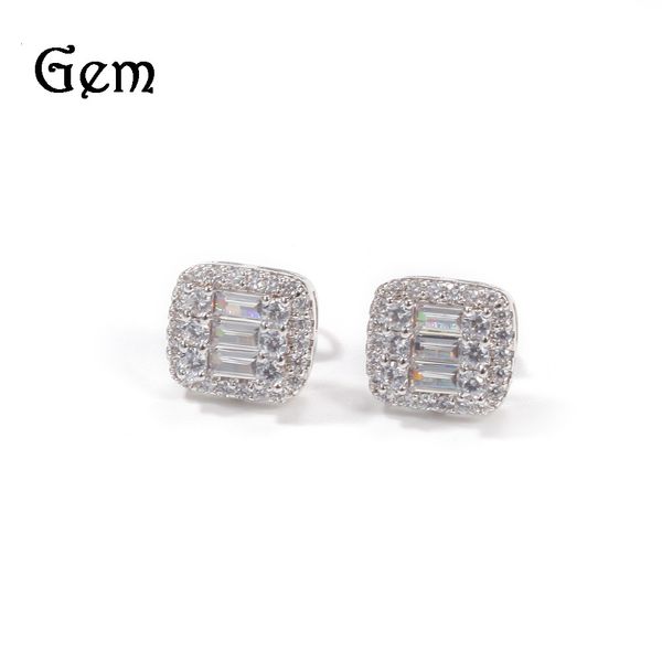 new personalized t-square zircon gold plated earrings fashion simple square hip hop earrings, Silver
new personalized t-square zircon gold plated earrings fashion simple square hip hop earrings, Silver