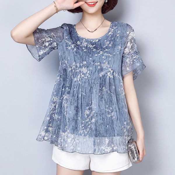 women's blouses & shirts fashion chiffon blouse women elegant loose plus size print female streetwear short sleeve shirt ladies blusas, White
women's blouses & shirts fashion chiffon blouse women elegant loose plus size print female streetwear short sleeve shirt ladies blusas, White