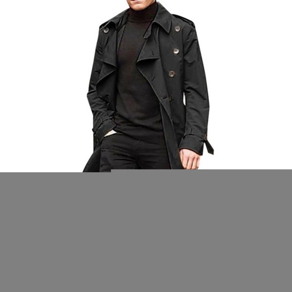 men's trench coats men single breasted coat casual lapel long sleeve windbreaker jacket, Tan;black
men's trench coats men single breasted coat casual lapel long sleeve windbreaker jacket, Tan;black
