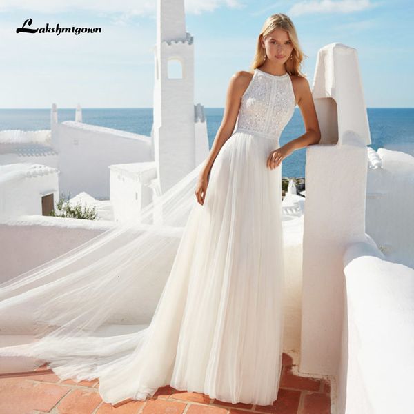new backless boho wedding 2021 halter sleeveless vestido novia lace tulle a line bridal gowns robe de mariee hxdt, White
new backless boho wedding 2021 halter sleeveless vestido novia lace tulle a line bridal gowns robe de mariee hxdt, White