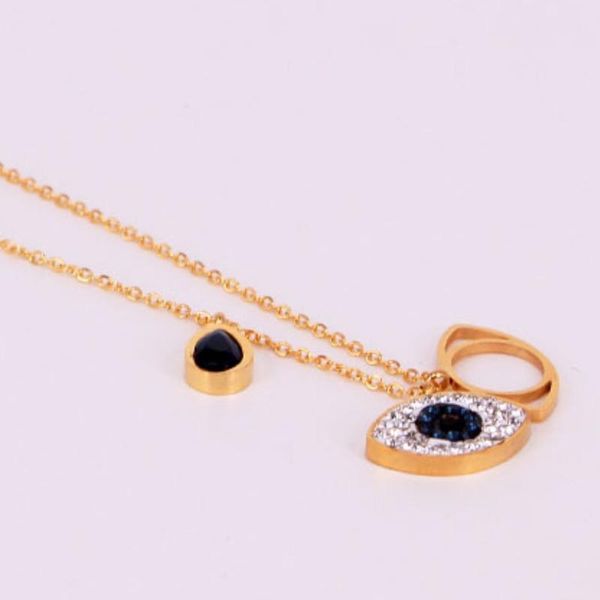 devil's eye fashion female titanium steel rose gold necklace exquisite korean eyes versatile temperament clavicle chain, Silver
devil's eye fashion female titanium steel rose gold necklace exquisite korean eyes versatile temperament clavicle chain, Silver