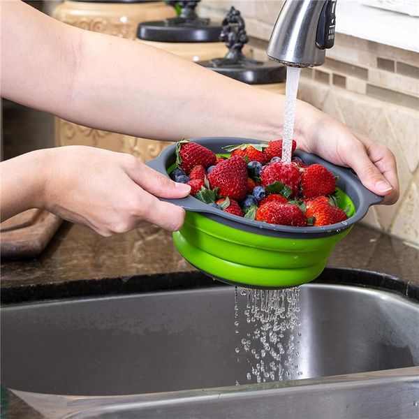 kitchen storage & organization 2pcs foldable drain basket colander fruit vegetable washing strainer collapsible drainer with handle tool
kitchen storage & organization 2pcs foldable drain basket colander fruit vegetable washing strainer collapsible drainer with handle tool