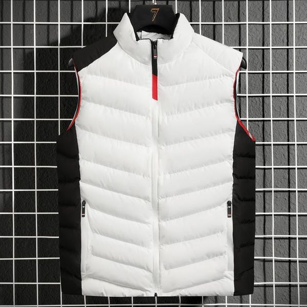 men's vests 2021 autumn winter sleeveless vest white black fashion warm stand-up collar pocket veste men 5xl, Black;white
men's vests 2021 autumn winter sleeveless vest white black fashion warm stand-up collar pocket veste men 5xl, Black;white
