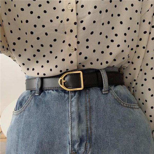 belts personalized golden buckle female temperament korean fashion all-match student jeans belt decoration simple, Black;brown
belts personalized golden buckle female temperament korean fashion all-match student jeans belt decoration simple, Black;brown