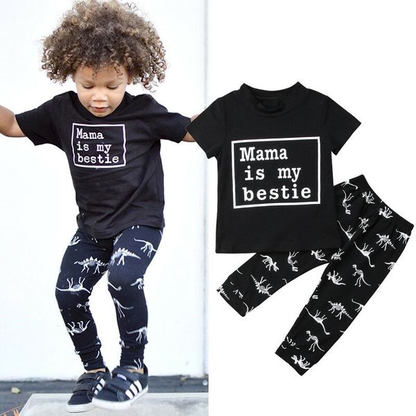 2pcs newborn kid baby boy summer casual sets letter cotton t-shirt dinosaur pants outfits clothes, White
2pcs newborn kid baby boy summer casual sets letter cotton t-shirt dinosaur pants outfits clothes, White