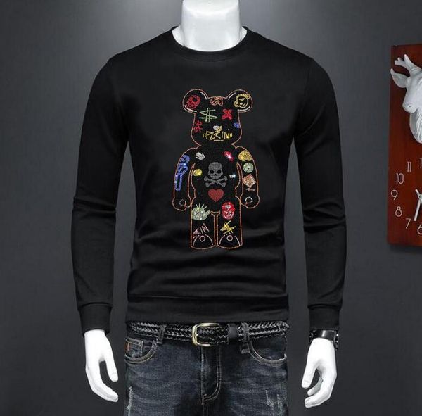 handsome man casual sweatshirt men's winter designer rhinestone design fashion hoodies o-neck pullover, Black
handsome man casual sweatshirt men's winter designer rhinestone design fashion hoodies o-neck pullover, Black
