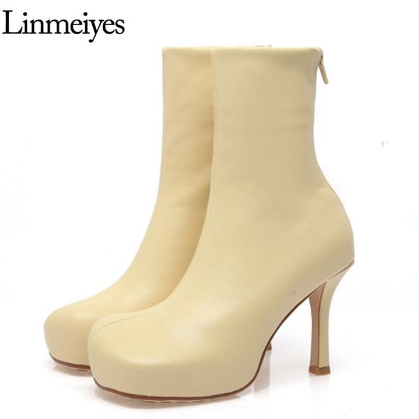 runway high heels ankle boots for women thick sole platform stretch boots thin heel party shoes woman botas de mujer, Black
runway high heels ankle boots for women thick sole platform stretch boots thin heel party shoes woman botas de mujer, Black