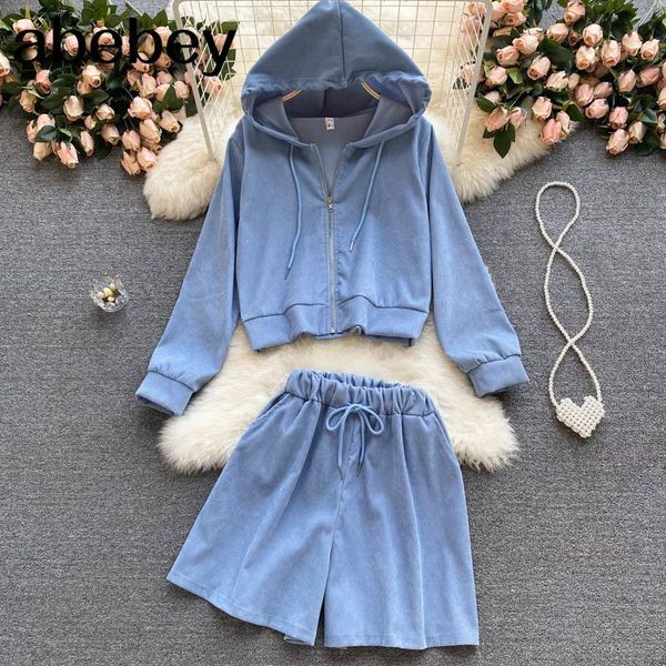 women's tracksuits women autumn korean casual sports set long sleeve hooded zipper outerwear+high waist wide leg shorts two piece suits, Gray
women's tracksuits women autumn korean casual sports set long sleeve hooded zipper outerwear+high waist wide leg shorts two piece suits, Gray