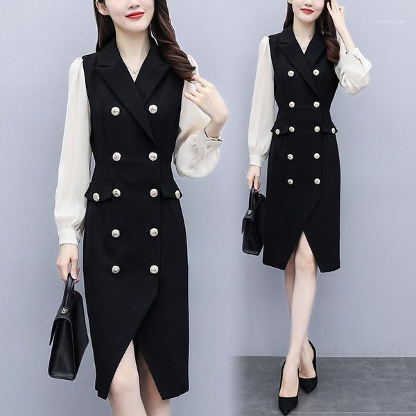 casual dresses 2021 elegant dress female fashion 5xl plus size clothes for women patchwork vestidos robe sfemme long, Black;gray
casual dresses 2021 elegant dress female fashion 5xl plus size clothes for women patchwork vestidos robe sfemme long, Black;gray