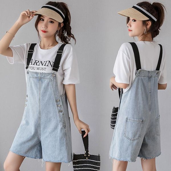 women's jeans jean suspenders loose nifty korean version of jumpsuit shorts, 2021 students slim blue pants 
women's jeans jean suspenders loose nifty korean version of jumpsuit shorts, 2021 students slim blue pants