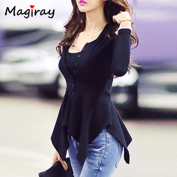 2021 new magiray fashion knit long sleeve button down blouse women spring autumn irregular peplum shirt black white ladies femme 319 gd
2021 new magiray fashion knit long sleeve button down blouse women spring autumn irregular peplum shirt black white ladies femme 319 gd