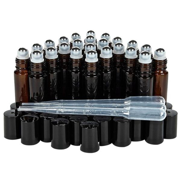 1 set of 24pcs 10ml glass roll-on bottles stainless steel roller balls empty essential oil perfume refillable bottles
1 set of 24pcs 10ml glass roll-on bottles stainless steel roller balls empty essential oil perfume refillable bottles