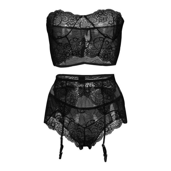 3Pieces/Lot New Floral Lace Patchwork Lingerie Set Women Wireless Bra With Garter Belt G-string Underwear Perspective Sexy Breathable Set, Black
3Pieces/Lot New Floral Lace Patchwork Lingerie Set Women Wireless Bra With Garter Belt G-string Underwear Perspective Sexy Breathable Set, Black