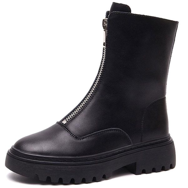 boots women leather thick bottom 2021 autumn winter mid-tube womens thicker heel zipper shoes ankle, Black
boots women leather thick bottom 2021 autumn winter mid-tube womens thicker heel zipper shoes ankle, Black