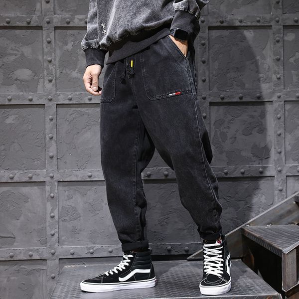 2021 new fashion streetwear loose fit spliced designer denim cargo homme japanese vintage hip hop jeans men harem pants wpoq, Blue
2021 new fashion streetwear loose fit spliced designer denim cargo homme japanese vintage hip hop jeans men harem pants wpoq, Blue